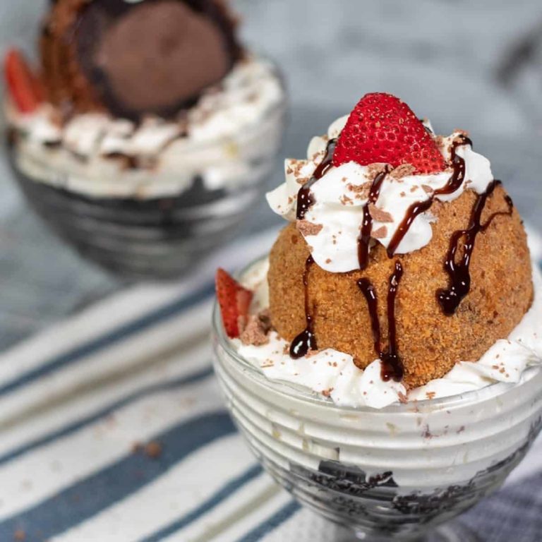 Chocolate Deep Fried Ice Cream That’s Made In Heaven