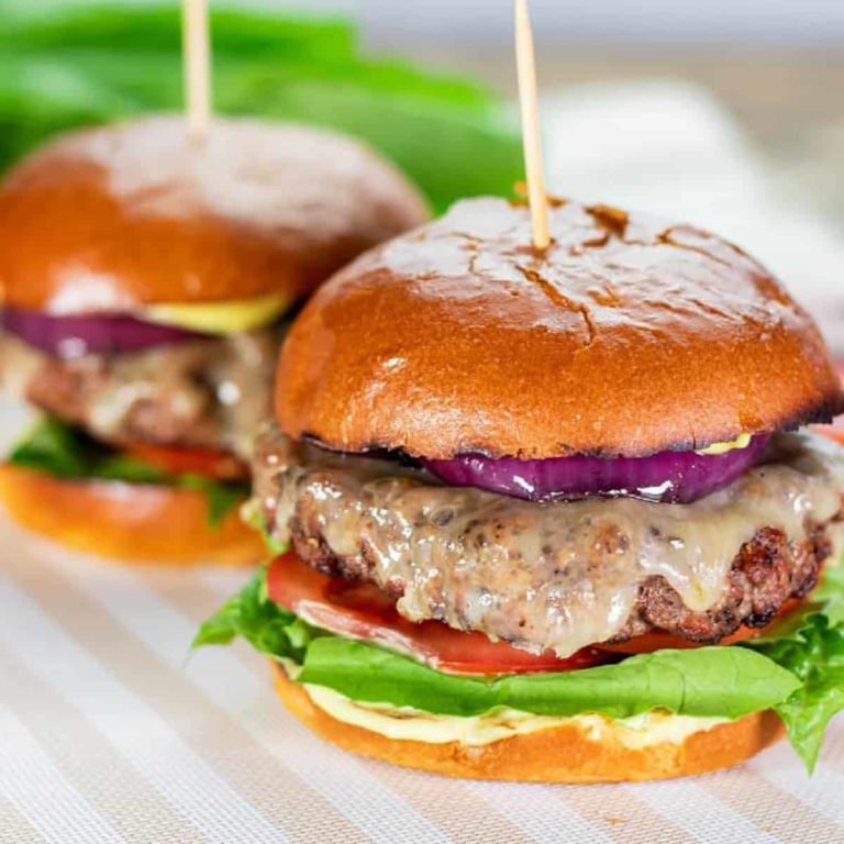 Simply Amazing Weber Q Beef Burger with Cheese Recipe