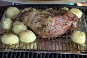 Weber Q Roast Lamb