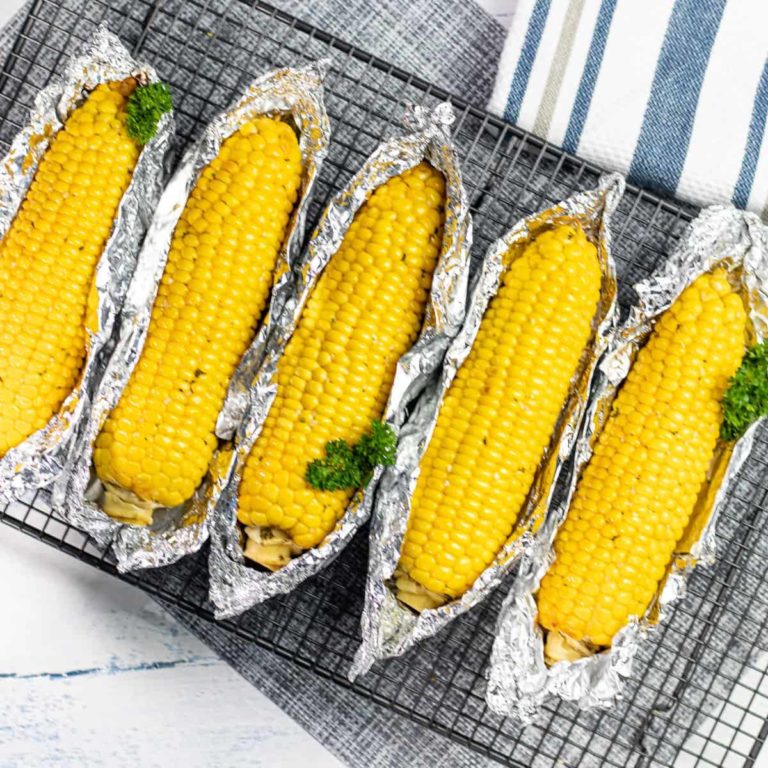 Seriously Juicy Weber Q BBQ Corn On The Cob With Garlic Butter