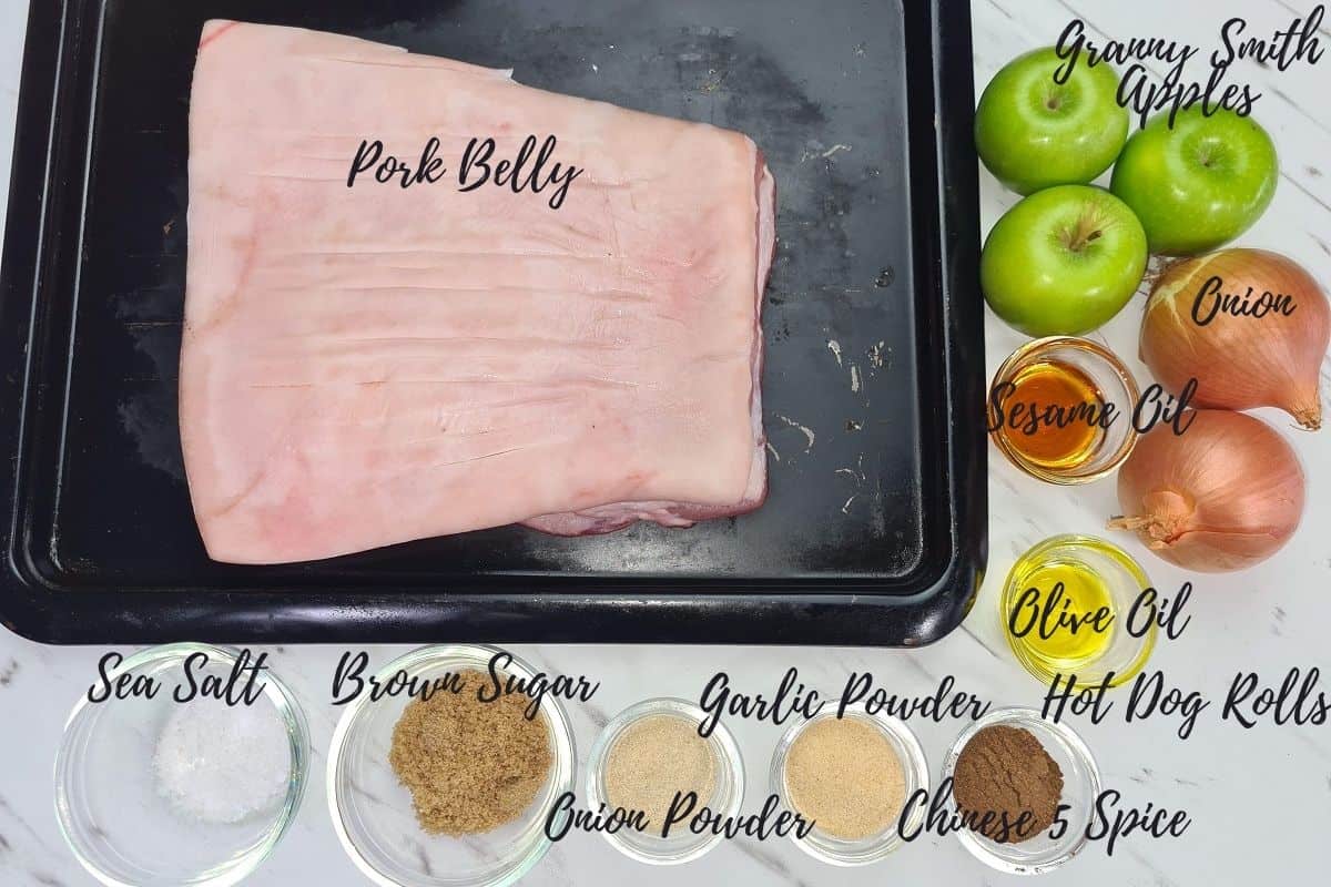 Weber Q Pork Belly Rolls Ingredients
