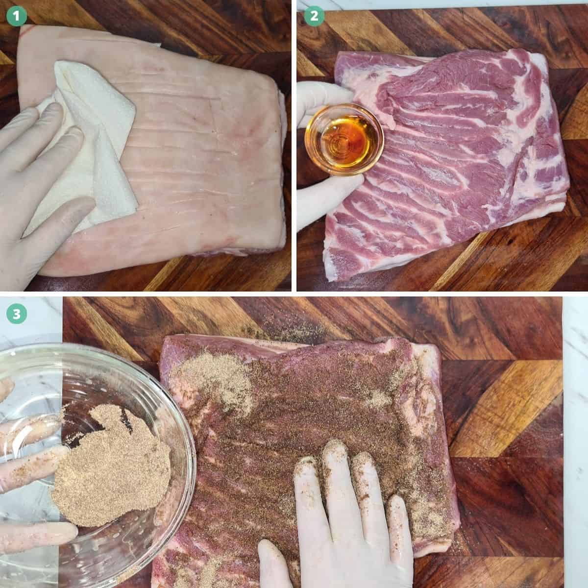 Weber Q Roast Pork Belly