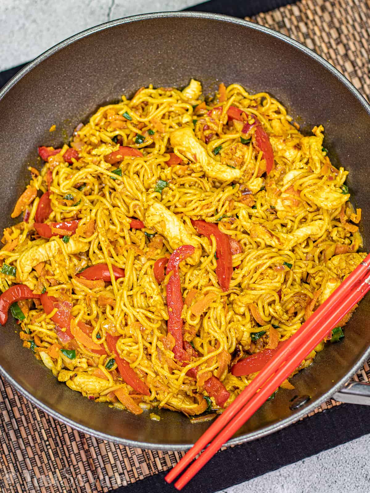 Chicken Singapore Noodles Recipe