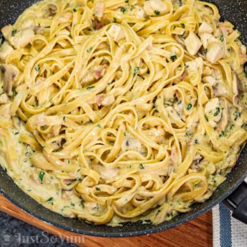 featured-image-for-creamy-chicken-and-mushroom-carbonara