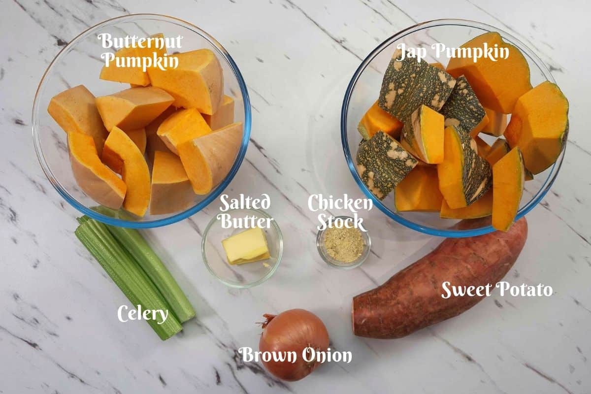 ingredients-for-homemade-australian-pumpkin-soup