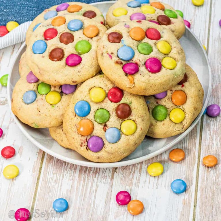 Super Soft Smarties Cookies Recipe