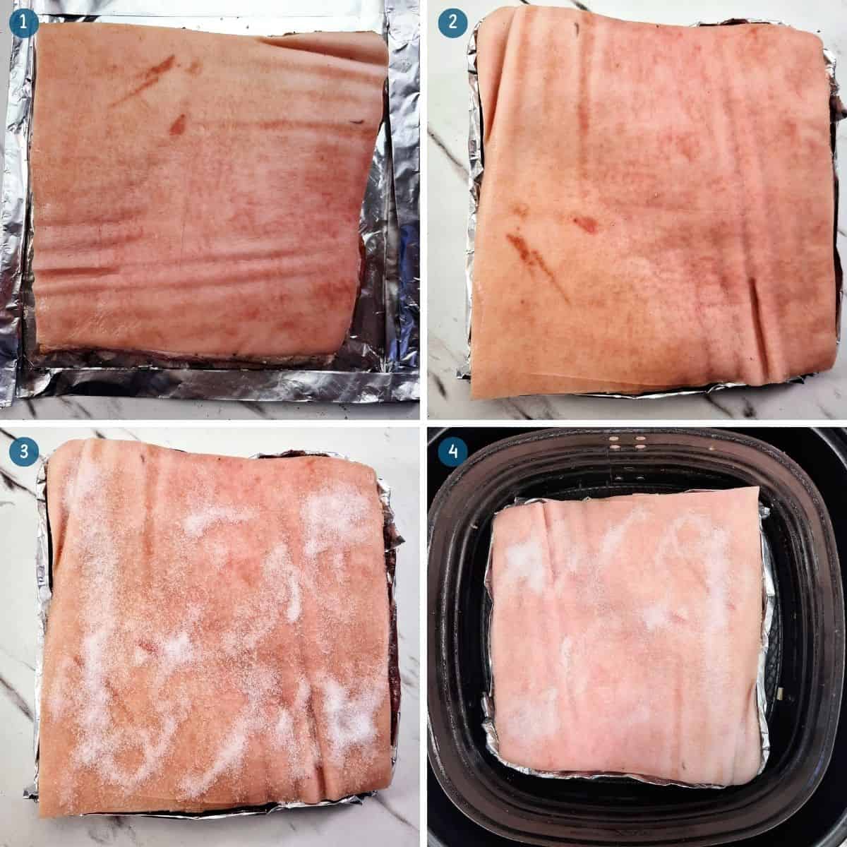 Air Fryer Pork Belly Step 2
