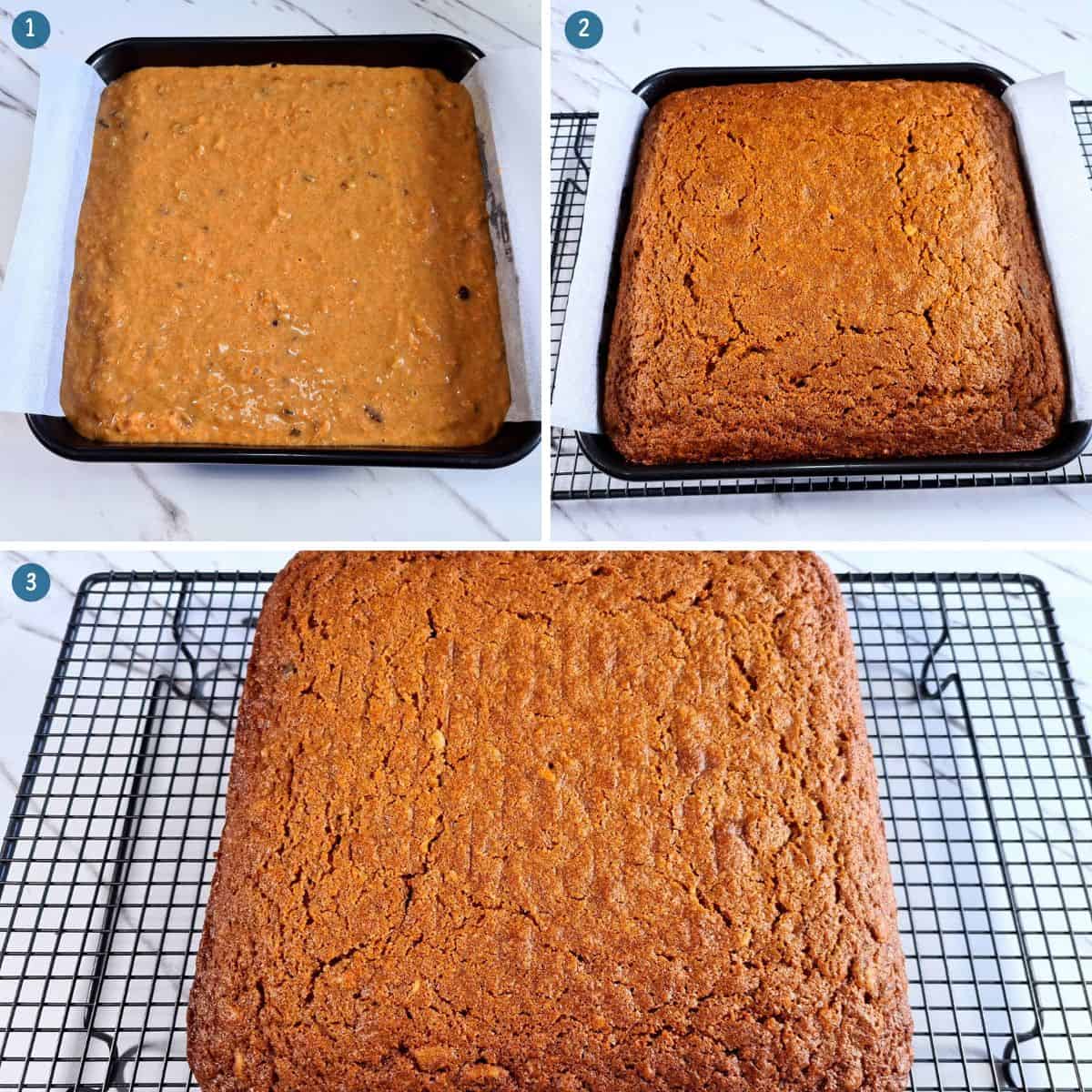 baking-and-cooling-the-easy-moist-carrot-cake