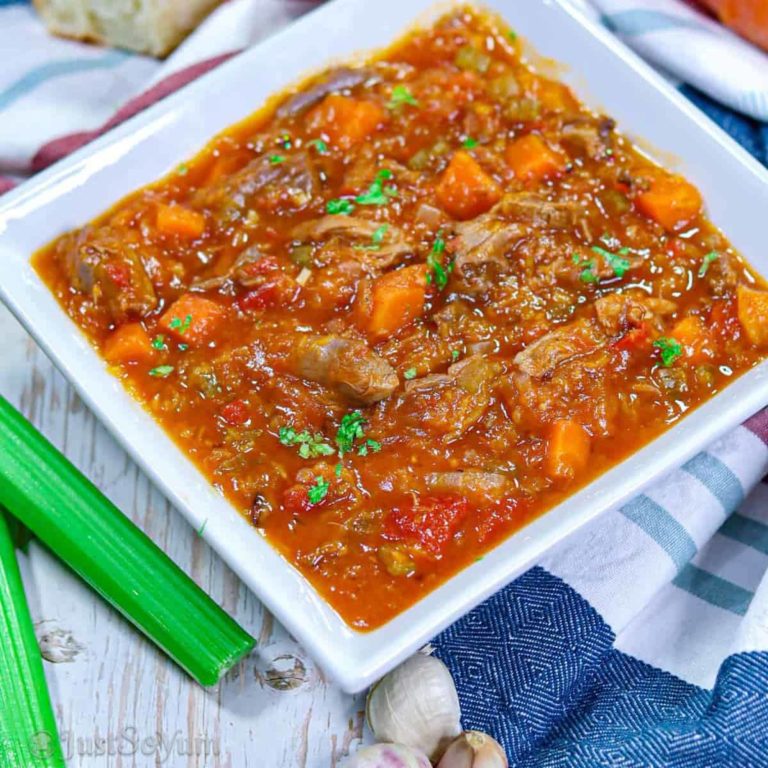 Slow-cooked Lamb Shank Stew With Vegetables