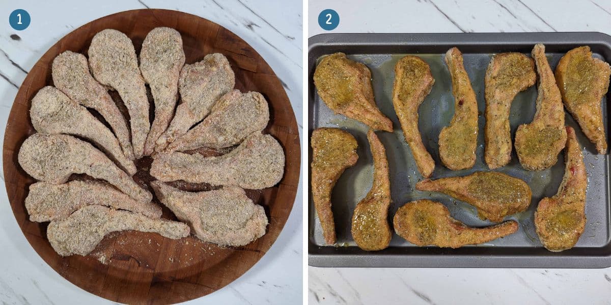 cooking-the-herb-crusted-lamb-cutlets-in-the-oven