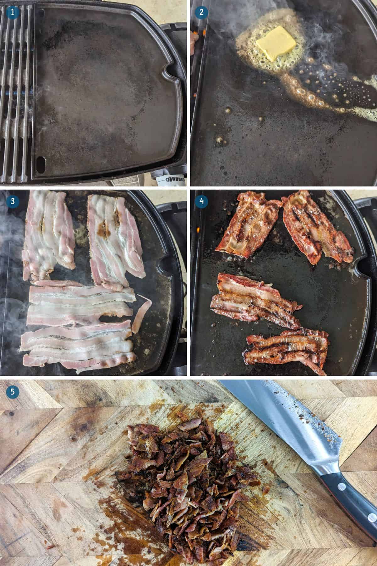 How to cook bacon on the weber q to make Weber Q Australian Fusion Chicken Enchiladas