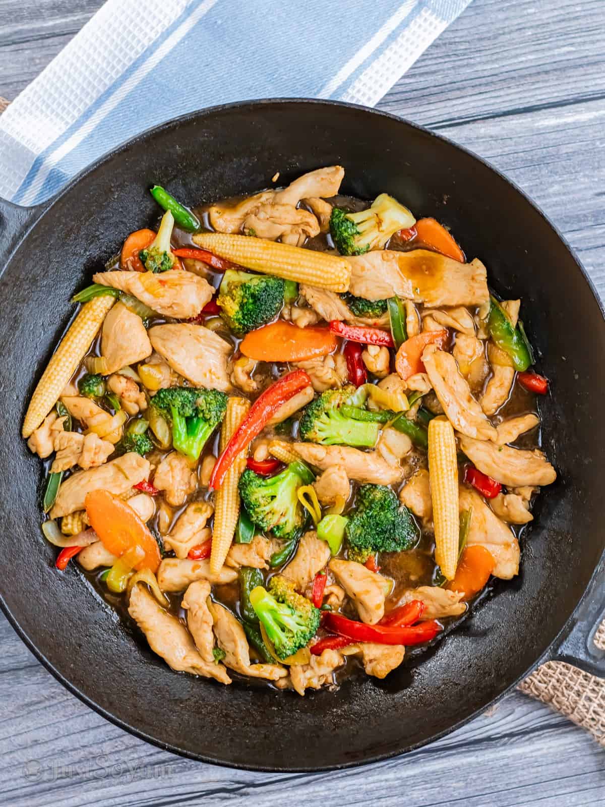 Chinese chicken and vegetables