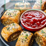 pinterest-image-for-spicy-lamb-and-butternut-pumpkin-sausage-rolls-recipe