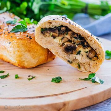featured-image-for-air-fryer-mushroom-and-spinach-stromboli