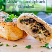 pinterest-image-for-air-fryer-mushroom-and-spinach-stromboli