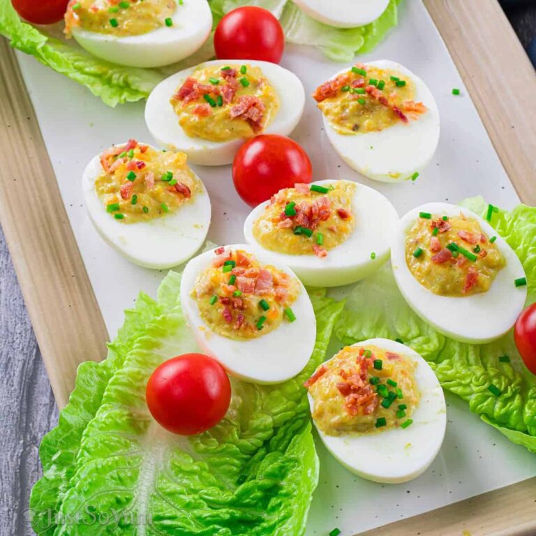 Delicious Curried Deviled Eggs With Bacon Recipe